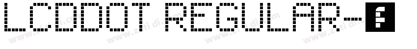 LCDDot Regular字体转换